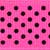 Color: 706 - Neon Shocking Pink/Black Dots